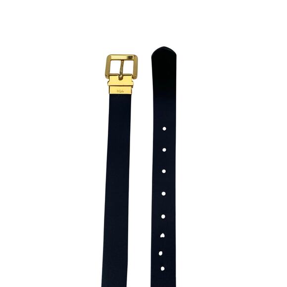 Vintage Ralph Lauren Reversible Black Red Leather Belt | Gold Buckle 90s Y2K - Picture 15 of 15